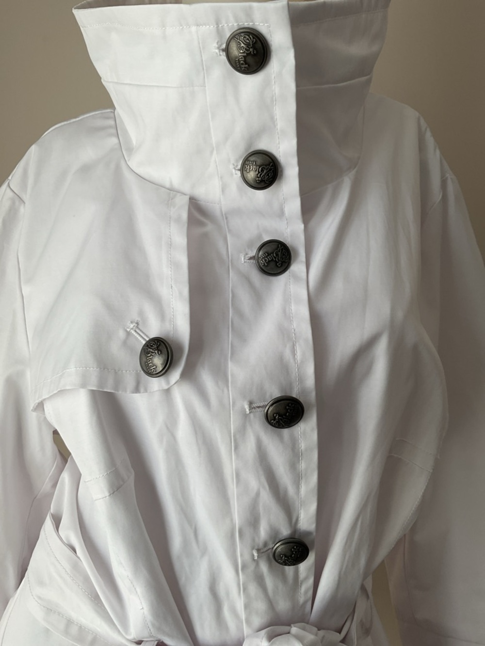 Black Rivet Trench Jacket - Picture 3 of 10